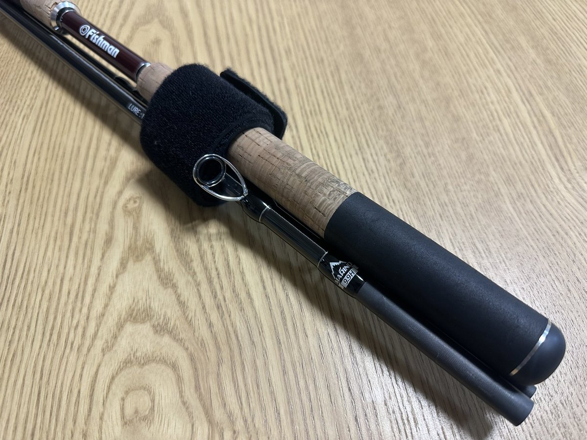 TkzBouzu's tweet image. BRC弐号機完成。
遠投ロッドのエンドはやはりこれ。
#Fishmen
#ブリストマリノ99H
#初号機は嫁入りしました
