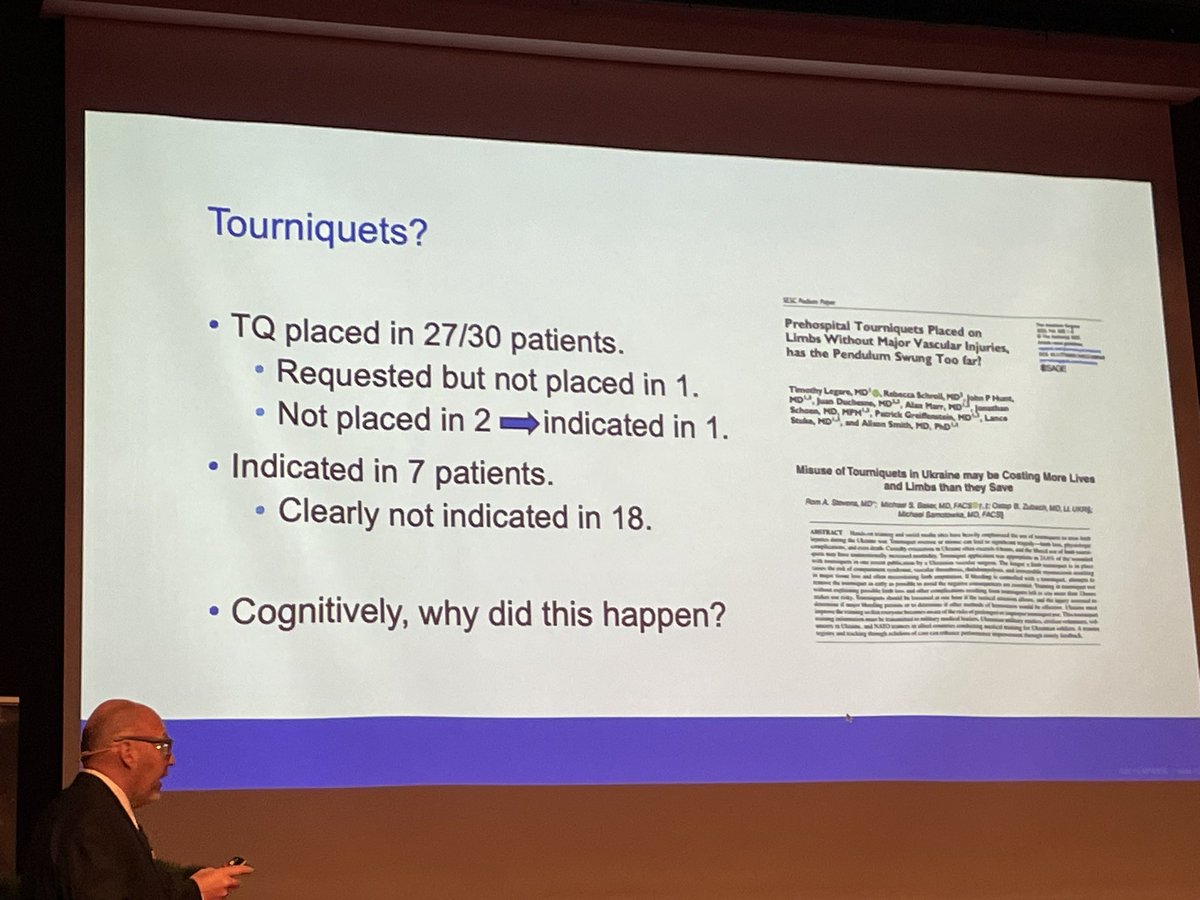 Tourniquets ?causing harm #TacTrauma24