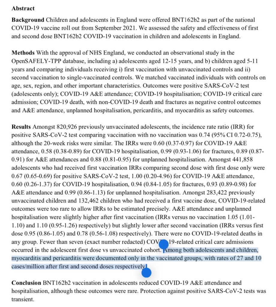 BGatesIsaPyscho's tweet photo. 🚨💉Holy Shit - A Study involving 1,700,000 Children found that Myocarditis & Pericarditis was ONLY FOUND in Children who had taken the experimental mRNA Covid Injections ‼️

NOT A SINGLE UNVACCINATED CHILD OUT OF 1.7Million SUFFERED HEART RELATED PROBLEMS

These gene Therapy Jabs need to be pulled from existence ASAP.