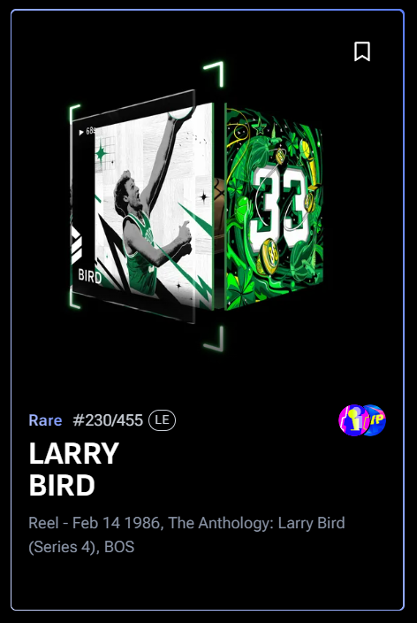 SportsWhales's tweet photo. @NBATopShot had an amazing event with Larry Bird recently. As such we much give away a moment of his!
Like follow repost and comment with your TS username and this one could be yours! https://t.co/ls0sSpoG78