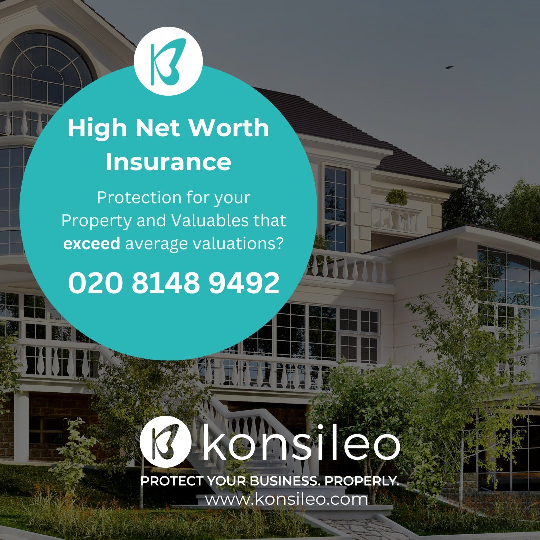 High net worth insurance is a term for insurance products that protect people with valuable assets and possessions. This could be a high value property, jewellery or other assets. Speak with our specialist team today on: 020 8148 9492 or visit   konsileo.com/high-net-worth…  #konsileo