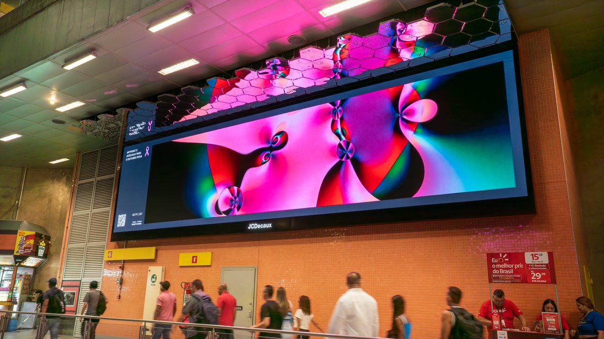 October is Breast Cancer Awareness Month, and this year, we are thrilled to partner with JCDecaux Brazil on this exhibition that addresses the topic in the metro stations of Sāo Paulo!

🧵👇🏻