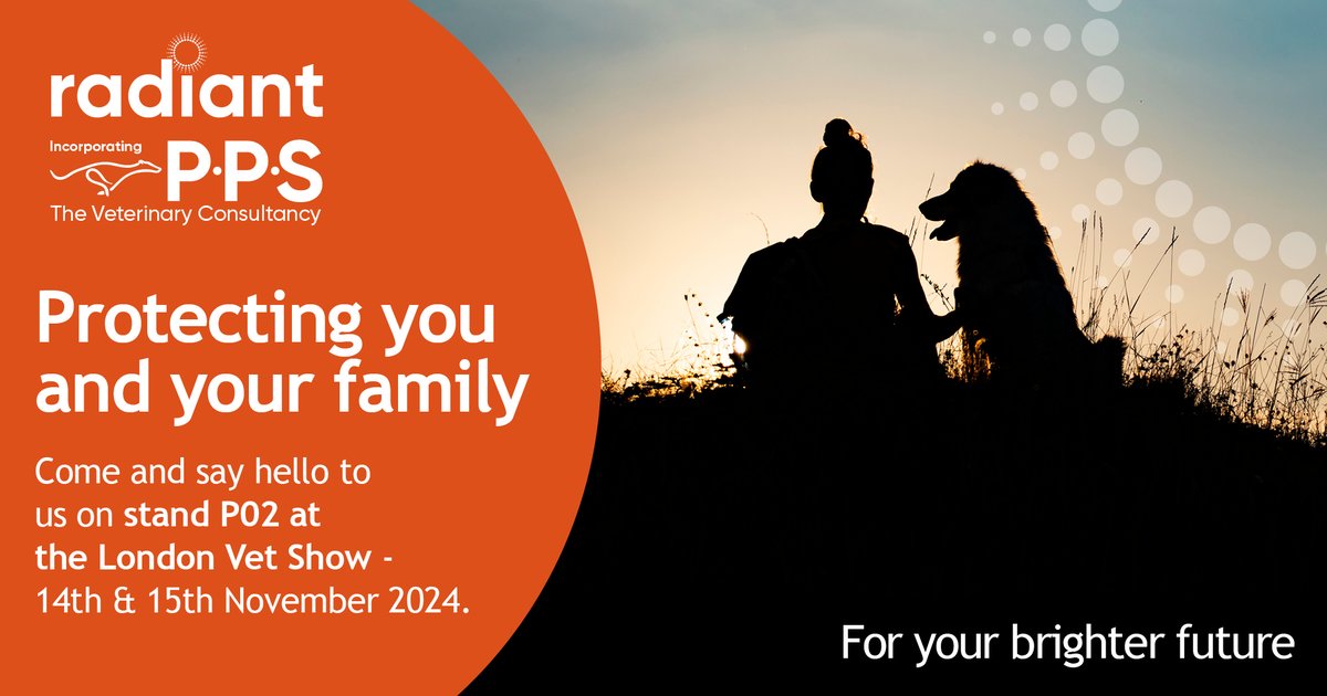 Protecting you and your family. For specialist advice contact us today. Visit us at stand P02 at the <a href="/Vetshow/">Vet Shows</a>, email veterinary@radiantfinancial.co.uk or visit lnkd.in/eXV4gSmm. 

#LondonVetShow #Radiantfinancial #PPS #Vets #Veterinary #Financialplanning #LVS2024