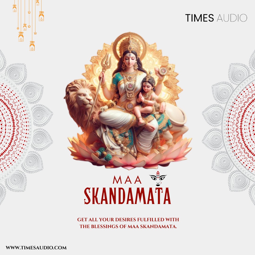 timesaudio95's tweet photo. 🌸✨ Day 5: Honoring Maa Skandmata ✨
As we celebrate the fifth day of Navratri, let’s seek the blessings of Maa, the mother of Lord Skanda (Kartikeya). She embodies wisdom, courage, and maternal love.
#Navratri #MaaSkandmata #DivineMother #Strength #Gratitude #CelebrateTogether https://t.co/xiXqosKPit