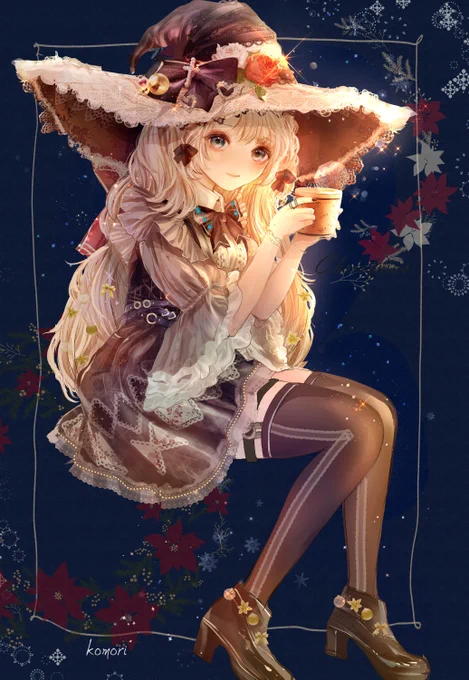 #これを見たやつは座っている画像をあげろ 一足早いクリスマスの魔女christmas witch 
