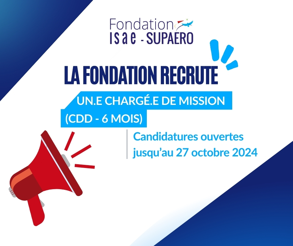 Fondation ISAE-SUPAERO (@fondationisae) on Twitter photo 📣La Fondation recrute dans le cadre d’un remplacement pour départ en congé maternité au sein de l'équipe <a href="/oseisaesupaero/">OSE l'ISAE-SUPAERO</a> :
➡️ un.e chargé.e de mission (CDD 6 mois) : swll.to/rj54fV
N'hésitez pas à partager et à candidater avant le 27 octobre 📅! 📣La Fondation recrute dans le cadre d’un remplacement pour départ en congé maternité au sein de l'équipe <a href="/oseisaesupaero/">OSE l'ISAE-SUPAERO</a> :
➡️ un.e chargé.e de mission (CDD 6 mois) : swll.to/rj54fV
N'hésitez pas à partager et à candidater avant le 27 octobre 📅!