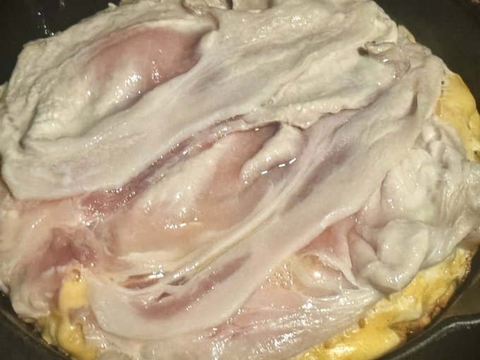 お好みにヤキ入れてる 