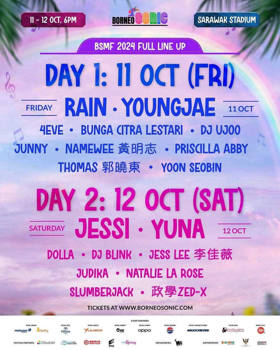 msiakpopfans's tweet photo. Upcoming K-Events in Malaysia 🇲🇾

2024
10/11: #BSMF2024 (Rain, Junny, GOT7's Youngjae, Yoon Seobin)
10/12:#BSMF2024 (Jessi)
10/16: #ColdeinKL
10/18: #AAATourinKL (HYUKOH & Sunset Rollercoaster)
10/26: #TREEWORLDINKL (INFINITE's Woohyun)
11/08: #Beyond_the_DOOR_in_KUALALUMPUR (EXO's Chen)
11/24: #MARKTUANxYUKAZAN
12/01: #HIDE_OUT_in_KUALALUMPUR (N.Flying)
12/07: #TAEYANGinKL
12/07: #2024_CNBLUE_LIVE_VOYAGE_into_X_MALAYSIA
12/18: #thedreamreborntourinKL (DPR)

2025
01/04: #ECLIPSEinKL (Super Junior D&E)
02/22: #INFINITEinKL 🆕
