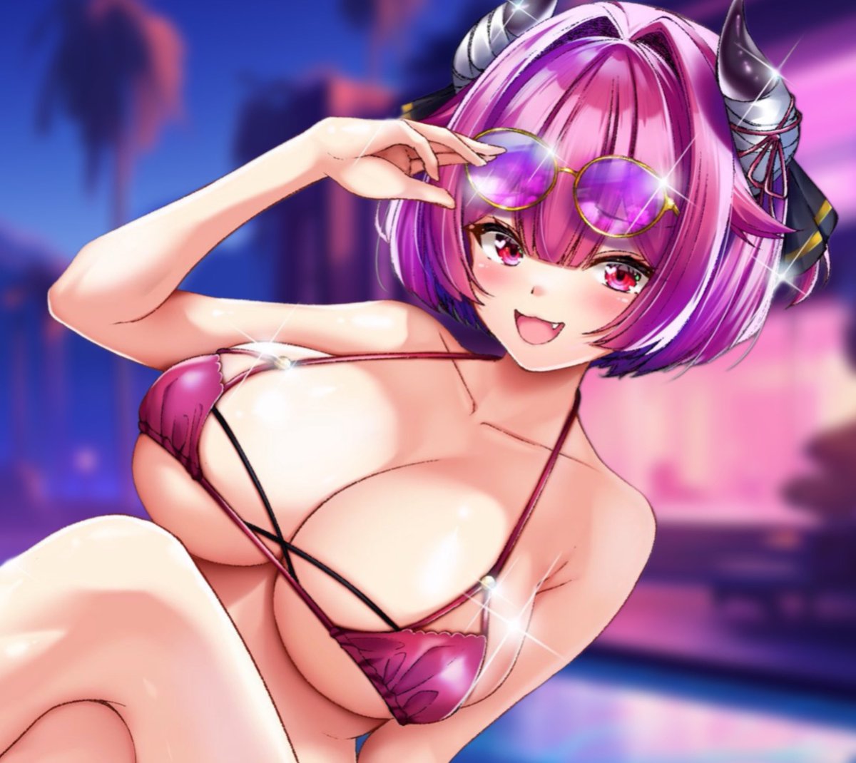 yagyu_mederu's tweet photo. #イラスト #めディア

「ねえだーりん？🩷
                 この水着似合ってる？💓」

Illust🎀@kine_nuko https://t.co/ohEUgTUlks
