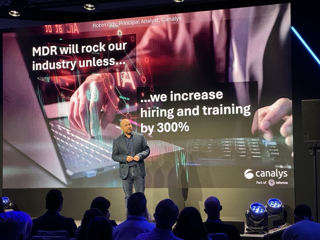 OmdiaHQ's tweet image. Principal Analyst Robin Ody shares crucial #data and research on 'the state of the nation' regarding managed services in cybersecurity at #CanalysForums2024.