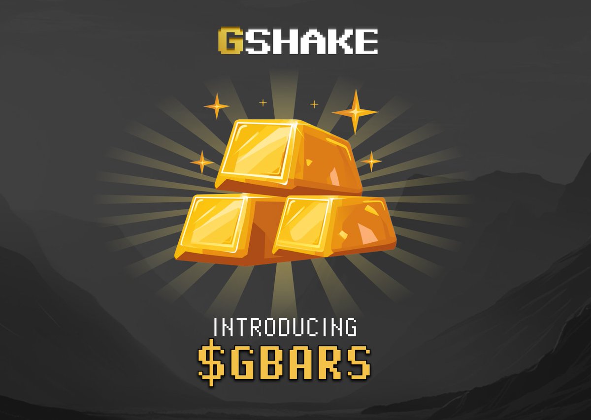 GSHAKE_game's tweet photo. Shakers 👋

We’re introducing $GBARS — a brand new in-game currency 🎉

Did you love the shaking boosters from the weekend? Now you can buy those same awesome booster effects whenever you want.

Keep shaking, collecting, and shake your way to the top 💥