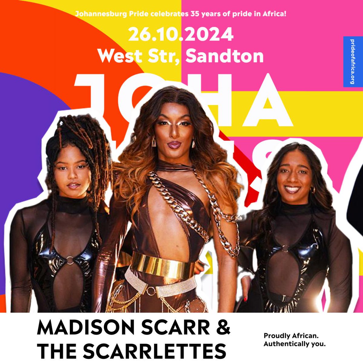 <a href="/JhbPride/">Johannesburg Pride</a> I'm Coming! 👑🩵🏳️‍🌈🏳️‍⚧️

#MadisonScarr #TheScarrlettes #Headliner #JoburgPride #JHBPride #PrideOfAfrika #Drag #CapeTown #BeaulahQueensShowmax