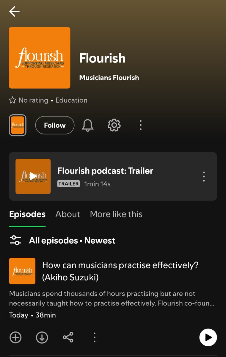 Flourish (@_flourishmusic_) on Twitter photo We are very excited to launch the Flourish podcast! Hosted by <a href="/VocalMiche/">Michelle Robinson 🏳️⚧️</a>, each episode will feature a researcher who comes to share practical info & tips for #musicians. The first ep is on effective practice and features our own <a href="/akiho_suzuki12/">Akiho Suzuki</a> 🎵 See below for links 👇 We are very excited to launch the Flourish podcast! Hosted by <a href="/VocalMiche/">Michelle Robinson 🏳️⚧️</a>, each episode will feature a researcher who comes to share practical info & tips for #musicians. The first ep is on effective practice and features our own <a href="/akiho_suzuki12/">Akiho Suzuki</a> 🎵 See below for links 👇