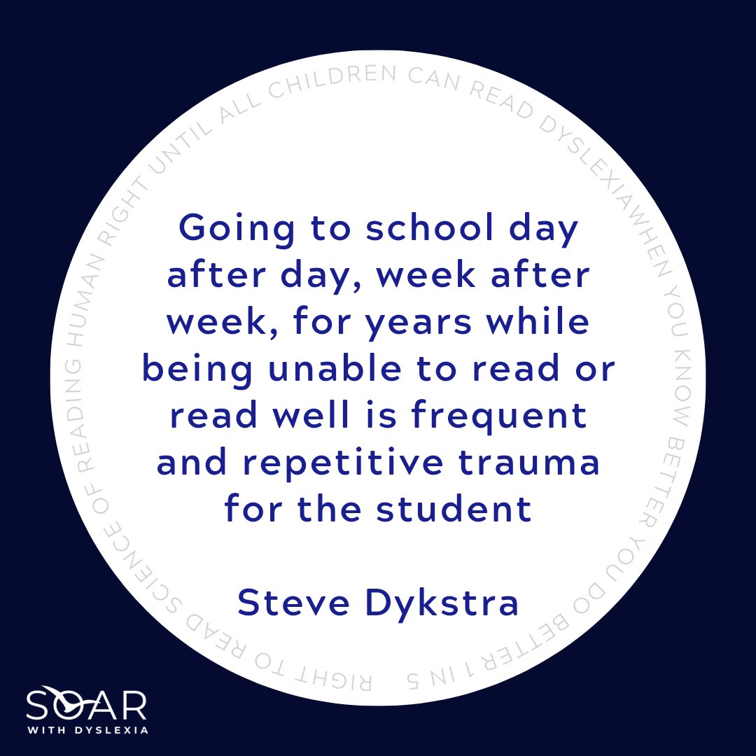 Trauma and not being able to read! 📚 Listen to Ep. 100: Trauma and Reading with Dr. Steven Dykstra discusses "the devastating effects on students who have not received the instruction they need to be successful readers." <a href="/literacypodcast/">Melissa & Lori Love Literacy Podcast</a> 

literacypodcast.com/podcast?podcas…