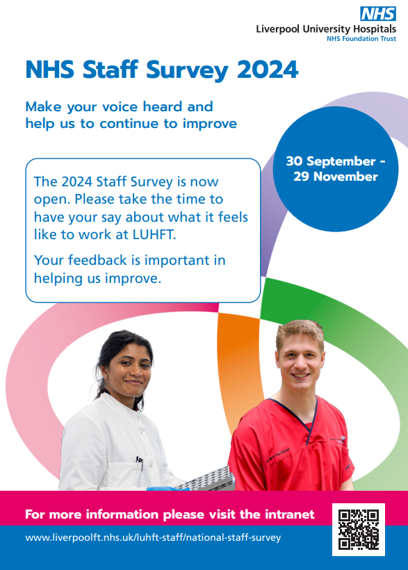 OrgDevelopLpl's tweet photo. Its National Staff Survey time! 
Don't forget to have your say ✏️
Keep an eye out for key updates throughout the window 👀 https://t.co/ERgo5sjq53