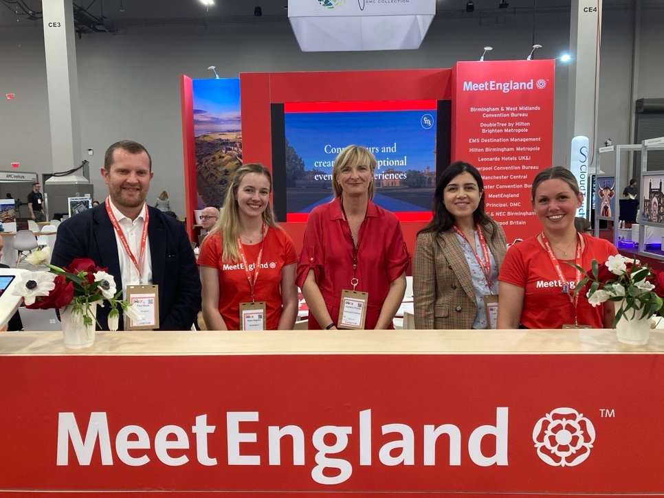 #IMEX24 is well underway!

The <a href="/MeetEngland/">MeetEngland</a> team are set up on Stand E1809 so come and connect with us and our 11 England partners to discover the diverse destinations, show-stopping venues and a range of incentive products that England has to offer your future #businessevents.