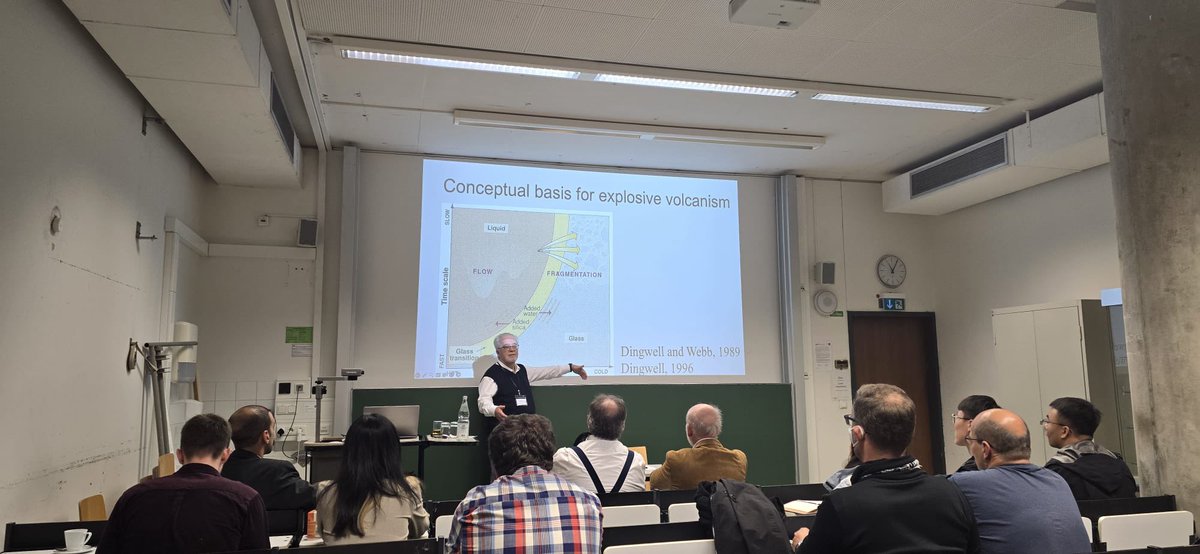 Our Don Dingwell goes extra-terrestrial, speaking about planetary melts and glasses at the 12th Silicate Melt Workshop #silicatemelt