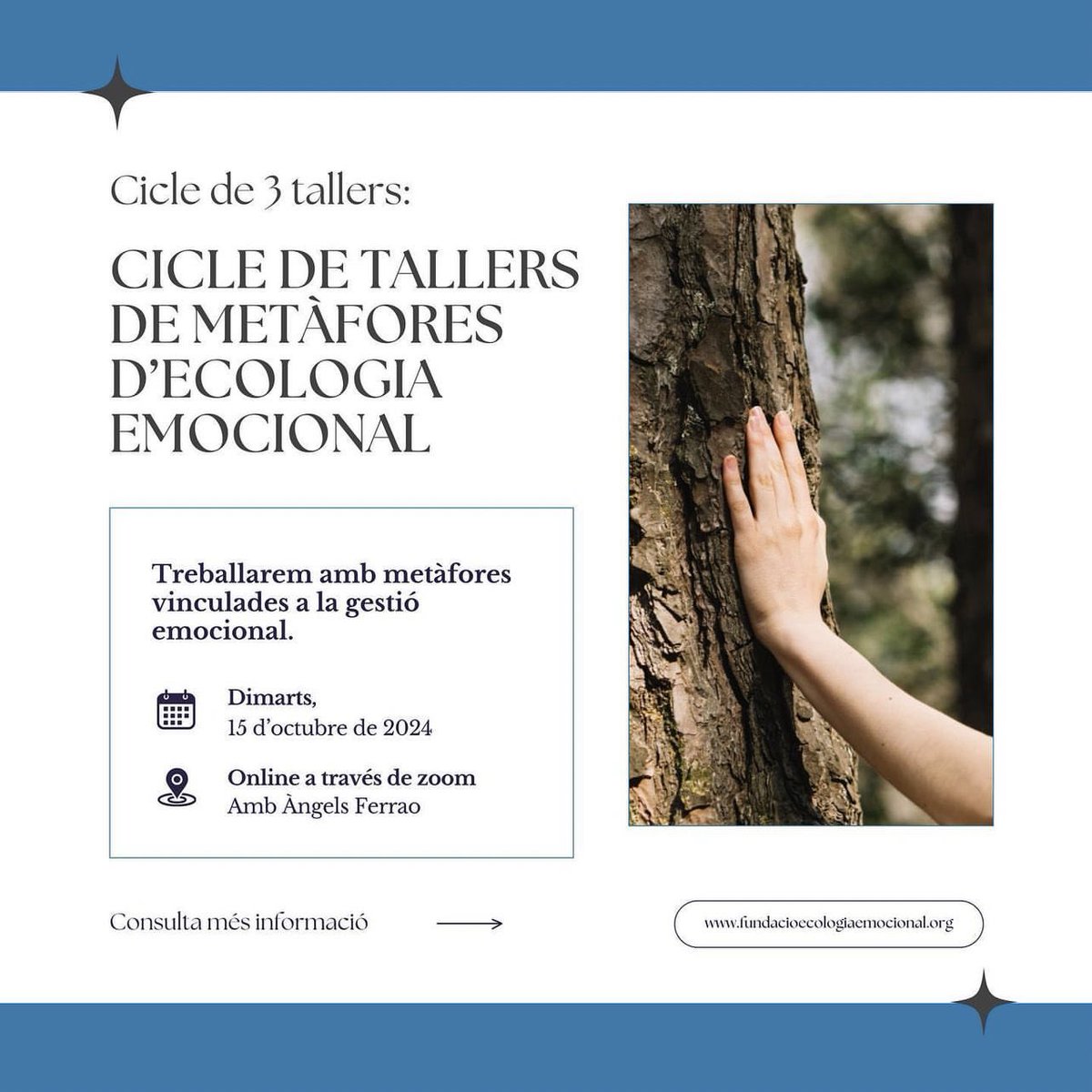 Coneixes la paràbola dels eriçons?
No et perdis aquest cicle de tres tallers online de metàfores!
 
🗓️ 15/10, 12/11 i 17/12 de 2024
⏰ De 18.00 a 20.00h
💻 Online a través de zoom
🗣️ Amb Àngels Ferrao

ℹ️ Info: bit.ly/4dCOkfp
Inscripcions aquí: bit.ly/4es1tJv