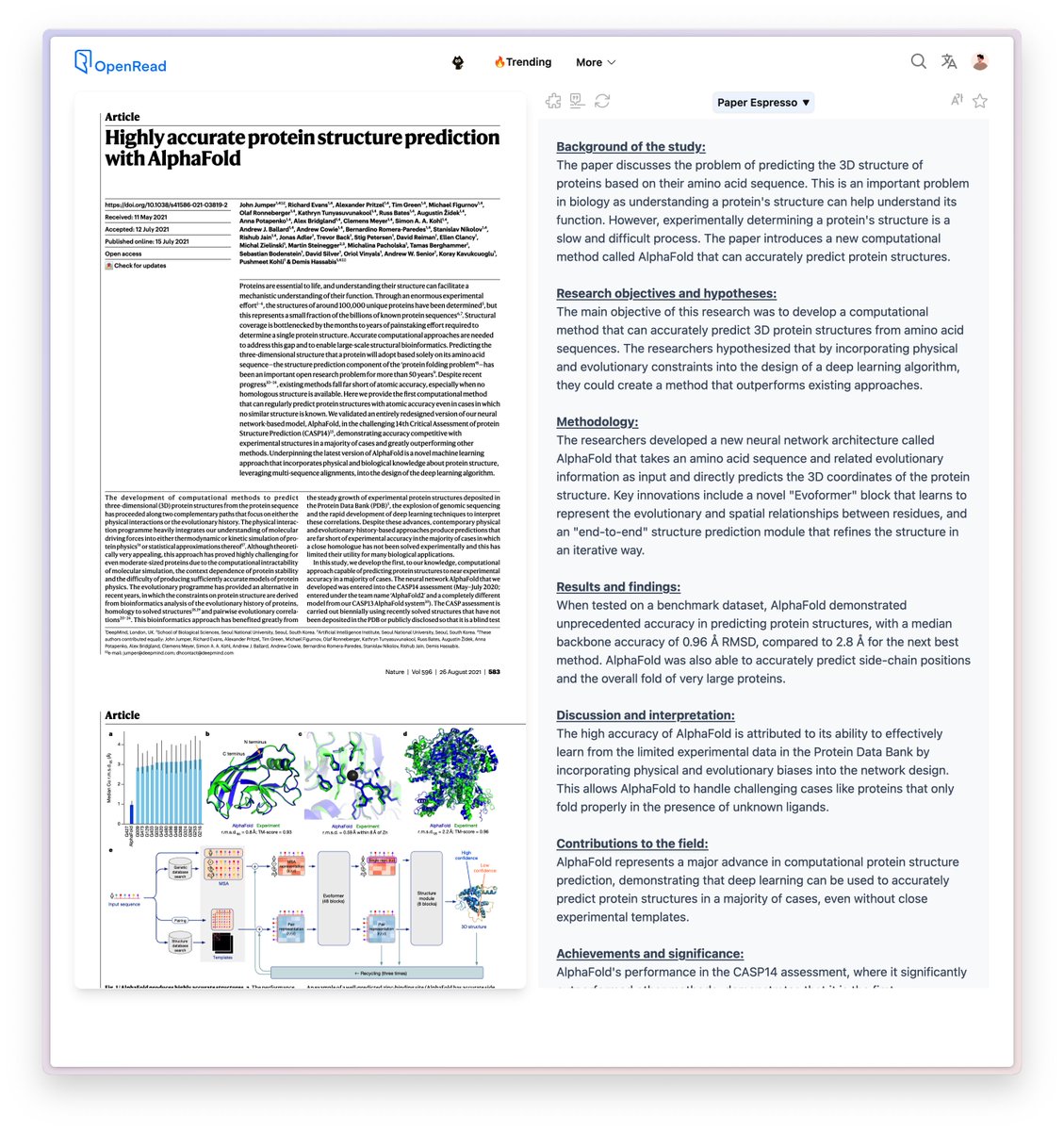 BensenHsu (@bensenhsu) on Twitter photo <a href="/NobelPrize/">The Nobel Prize</a> David Baker's most cited paper:
"The study explores new neural network architectures for accurately predicting protein structures from amino acid sequences. It is motivated by the impressive performance of DeepMind's AlphaFold2 in the recent CASP14 competition."
full paper: <a href="/NobelPrize/">The Nobel Prize</a> David Baker's most cited paper:
"The study explores new neural network architectures for accurately predicting protein structures from amino acid sequences. It is motivated by the impressive performance of DeepMind's AlphaFold2 in the recent CASP14 competition."
full paper: