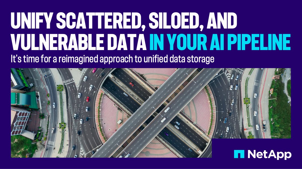 AI's future is promising but that doesn't make the scattered data, bottlenecks + security risks that come with it, any less daunting.

Dive into how we're turbocharging our customers' #AI workloads with speedy model trainings &amp; more in our handbook: ntap.com/3NfbDRK