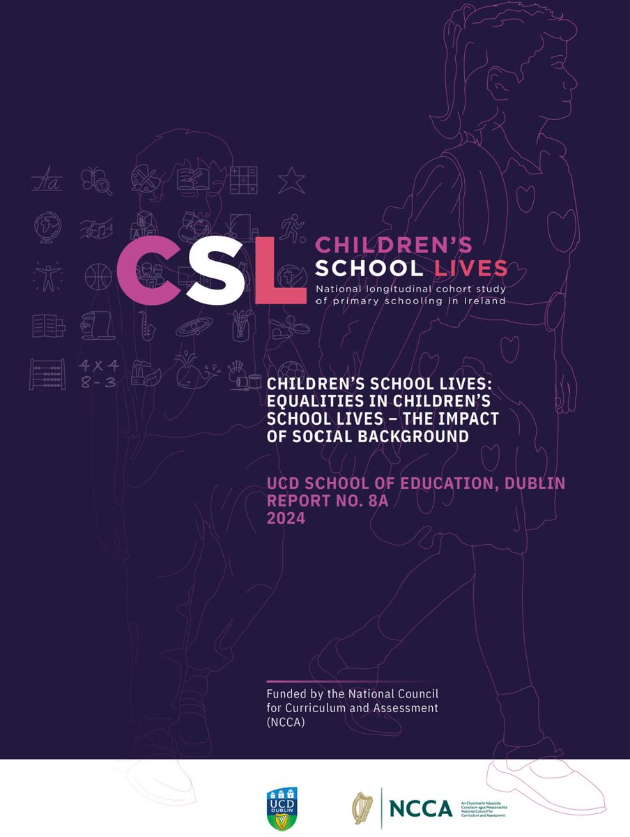 NCCAie's tweet image. What effect can poverty have on a child’s educational experience in primary school? 
Follow the research @cslstudyUCD to hear what children told us! 🗣️

Cén tionchar is féidir le bochtaineacht a imirt ar eispéiris oideachasúil páistí sa bhunscoil? Lean an taighde @cslstudyUCD…
