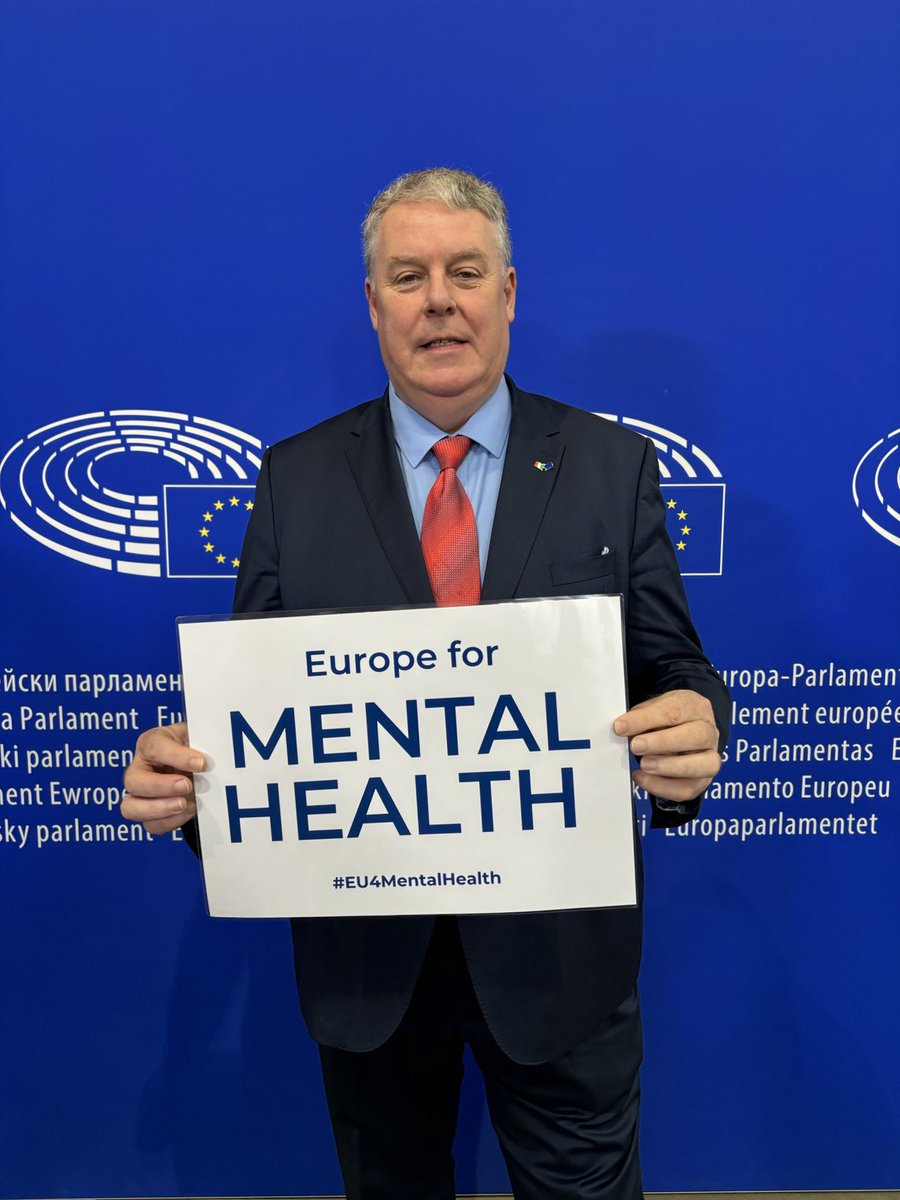 ciaranmullooly's tweet photo. Tomorrow is World Mental Health Day and I joined with parliamentarians in the @Europarl_EN here in Strasburg to highlight that fact and what we need to do to prevent suicide. Tomorrow I will speak in the plenary debate and seek more funding for ASIST training . #WMHDay https://t.co/DEhIss3kXl