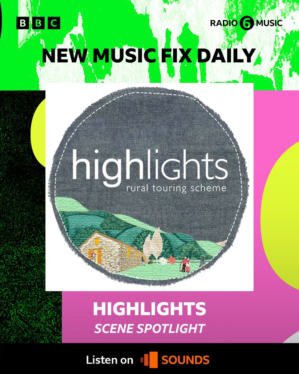 Really pleased to share that I’ll be on <a href="/BBC6Music/">BBC Radio 6 Music</a> tonight at 8pm chatting with Kate Lynch from <a href="/HighlightsRural/">Highlights Rural Touring</a> about the amazing organisation that is the Highlights Rural Touring Scheme 🧵