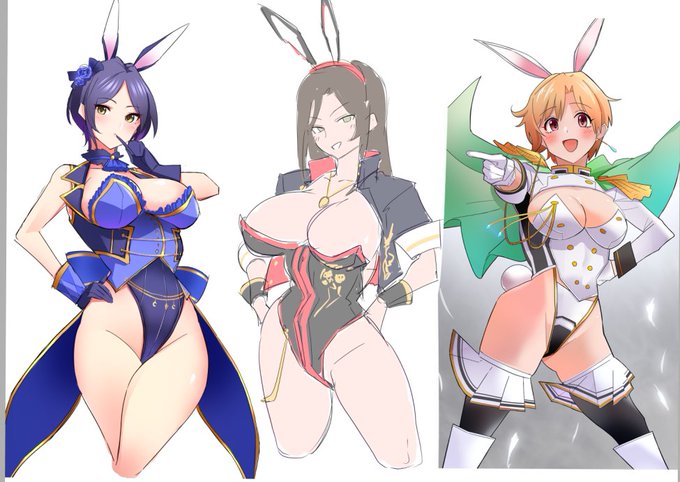 ユニット衣装は適度にシンプルなのでバニーにしやすいな 