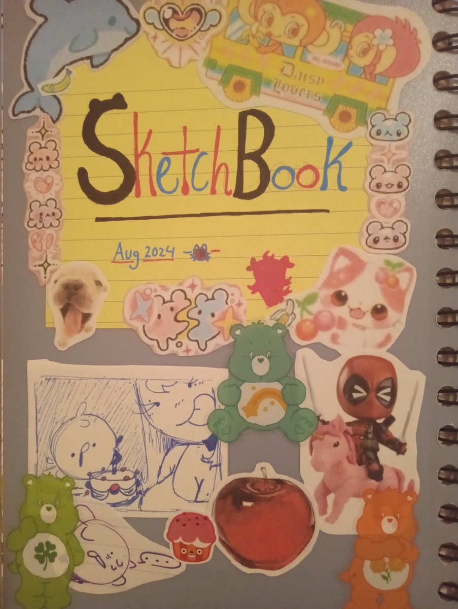S1LLY_BIMB0's tweet photo. Showing off the other side of my sketchbooks front because yeah. I still have to finish the small doggie I was drawing in red tho :3 https://t.co/hyRB6zmSpf