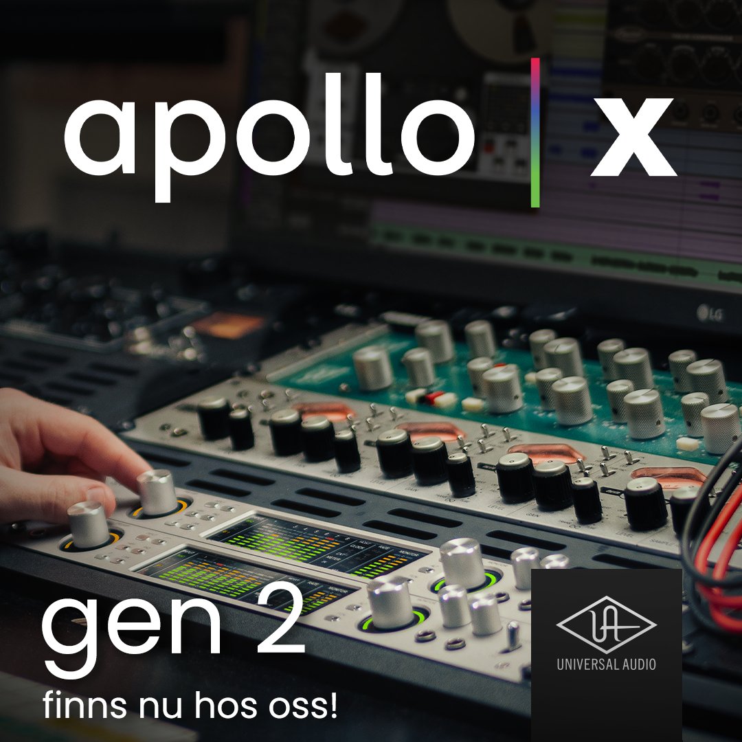 DLXstockholm's tweet image. En ny generation av Apollo X!

Apollo X Gen 2 från Universal Audio är här! Generation 2 av Apollo TwinX, x4, x6, x8, x8p &amp;amp; x16!

Välkommen in! 

linkin.bio/dlxmusicstockh…

#universalaudio #apollointerface #universalaudioapollo #apollotwinx #apollogxgen2