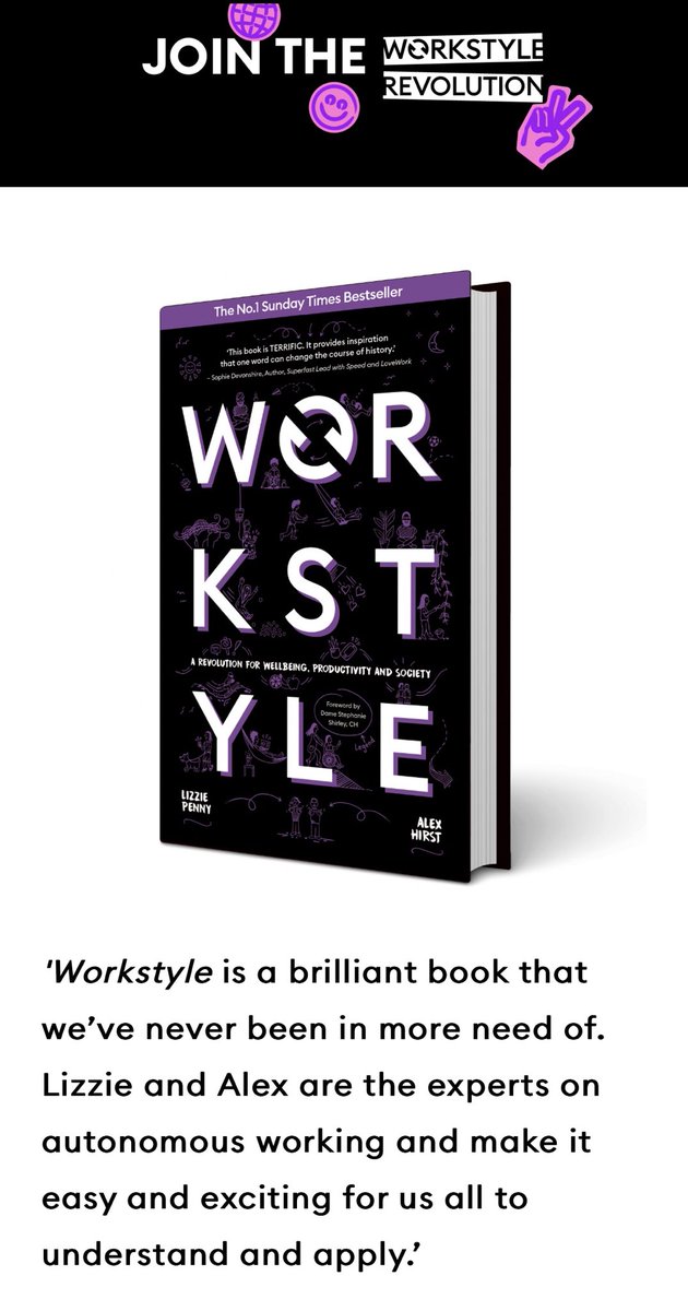It’s time for a ‘Workstyle' Revolution! 📚 Lizzie &amp;⁦<a href="/ah_hirst/">Alex Hirst</a>⁩ from ⁦<a href="/WeAreHoxby/">Hoxby</a>⁩ launched this book on #worklifebalance, promoting autonomy &amp; #inclusivity. Also FFW’s ⁦<a href="/LauraSue888/">Laura Radcliffe</a>⁩ contributed to it’s ‘Geek Box’ 📝 

Discover more here: workstylerevolution.com/book