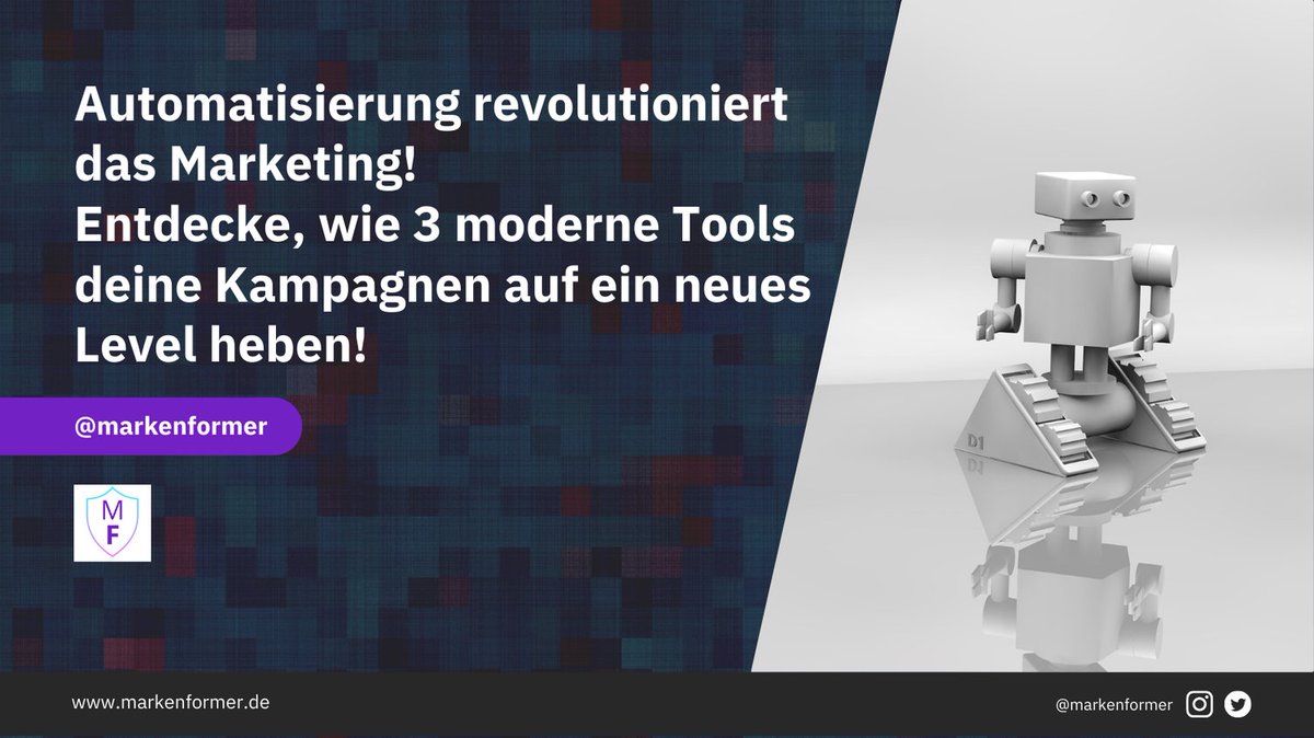 🚀 Automatisierung revolutioniert das Marketing! Entdecke, wie 3 moderne Tools deine Kampagnen auf ein neues Level heben:
1️⃣ #HubSpot: All-in-One Superheld
2️⃣ #Hootsuite: Social Media Autopilot
3️⃣ #Mailchimp: E-Mail-Marketing Effekt
#MarketingAutomation #DigitalMarketing #MarTech
