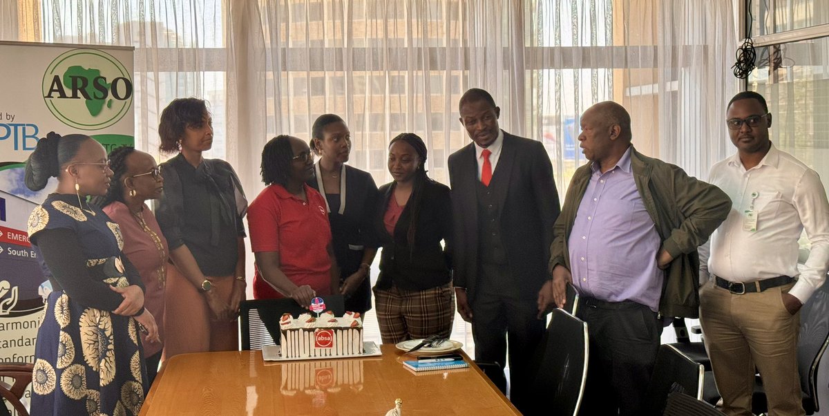 Today, at the <a href="/ARSO_1977/">African Organisation for Standardisation</a> CS, the <a href="/AbsaKenya/">Absa Bank Kenya</a> officials, in the recognition of the Customer Week, paid a courtesy call &amp; engaged the ARSO Staff on modern banking systems, individual financial wellness &amp; how Absa and ARSO can promote SMEs through certification &amp; market access. -1/3
