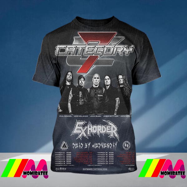 Momiratee's tweet image. Category 7 Announces March 2025 Debut US Tour All Over Print Shirt
#Category7 #category7band
Buy now: =&amp;gt;&amp;gt;
momiratee.com/product/catego…
