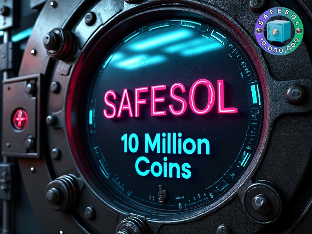 10millioncoins's tweet photo. $SAFE on #SOLANA
X : @10millioncoins
Website : https://t.co/msmmEzC75f
#Bitcoin
#Safesol
#Safesolarmy
#SolanaTokens
#10millioncoins
#10millioncoinsmaxsupply
#UltimateVaultStoreofValue
#SafesolisscarcerthanBitcoin https://t.co/ESzH4NpnLp