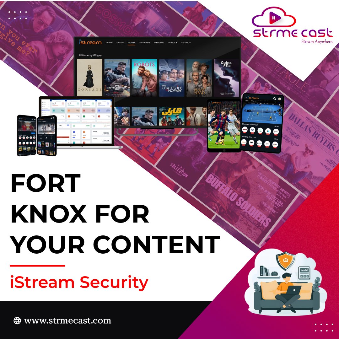 StrmeCast's tweet photo. Protect your precious content with our top-notch DRM &amp; Security features. From AES encryption to geo-blocking, we've got your streams locked down tight!
Know more : https://t.co/EhmxHX5GKY
Mail to : info@strmecast.com
#Strmecast #ContentSecurity #StreamSafe #iStreamProtection https://t.co/UQLVhK88MT