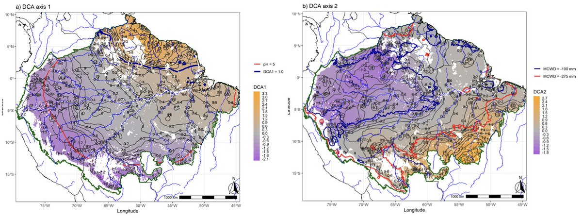 vitorhfgomes's tweet photo. A new study from the ATDN Network in Amazonia published by Nature's @CommsBio, led by Bruno Luize, identified two main spatial gradients in tree species composition: (1) nutrient-rich vs. nutrient-poor soils and (2) wet vs. drier forests: https://t.co/dfoLdnDpmF https://t.co/mrFMRAmnuc