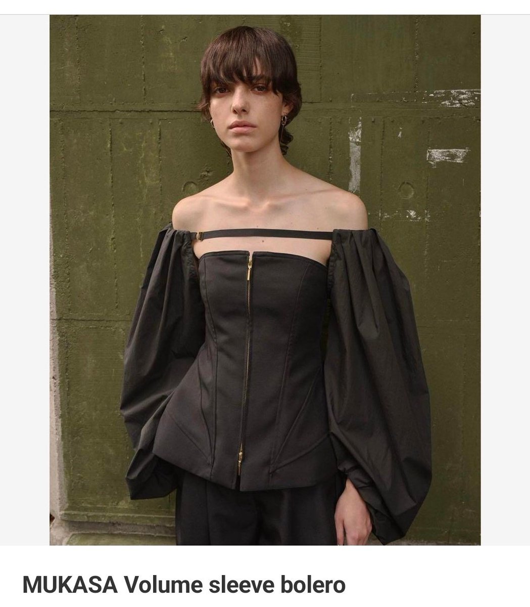 MUKASA 乏しい Volume sleeve bolero