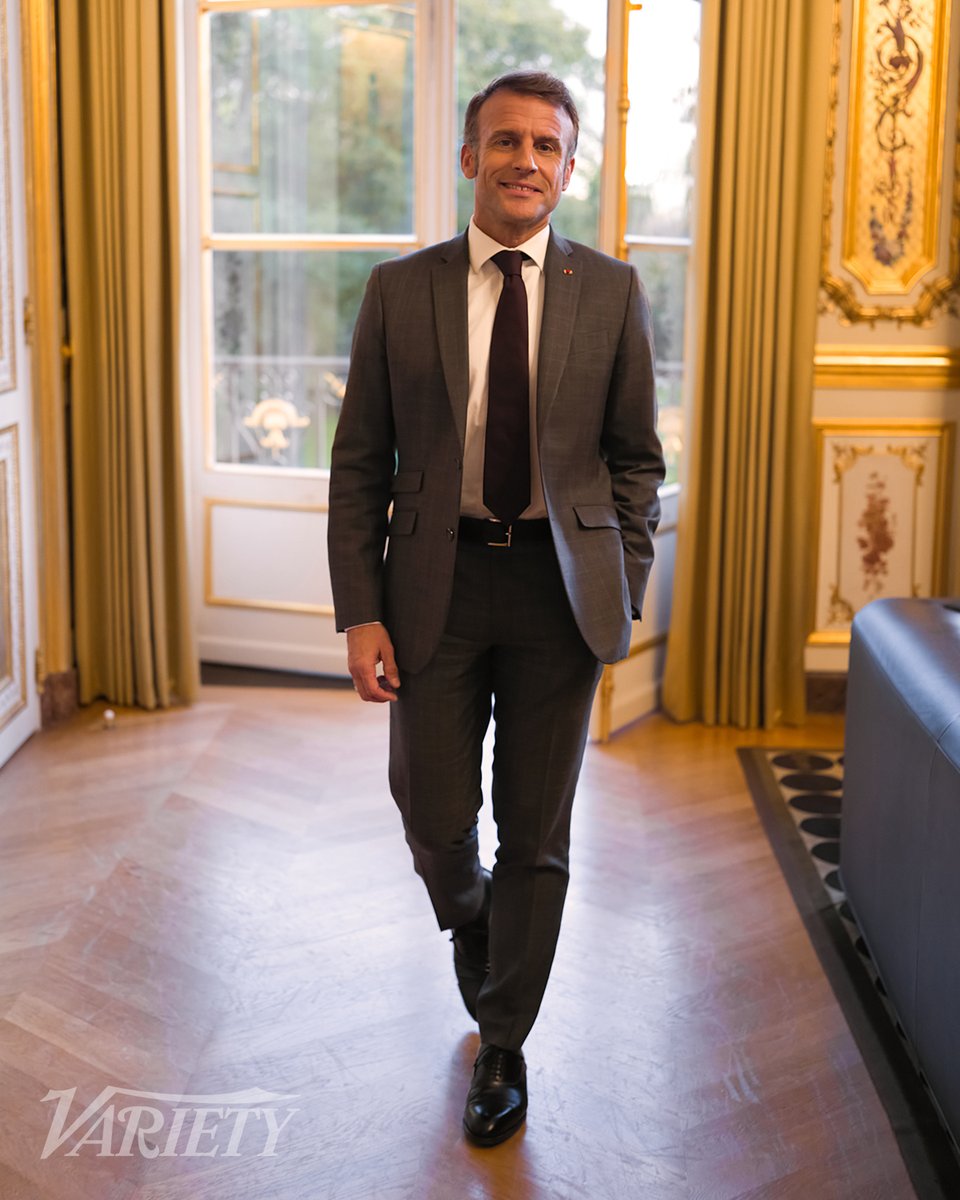Variety's tweet photo. Emmanuel Macron says he got emotional when Celine Dion sang at the Olympics opening ceremony: 

“You could feel the surprise in the audience when she appeared — all the lights, this moment of celebration, Celine Dion, appearing suddenly by the Eiffel Tower, as well as the song itself [Edith Piaf ’s “Hymne à l’Amour”], created a huge emotion.” https://t.co/HFGYZtOzwC