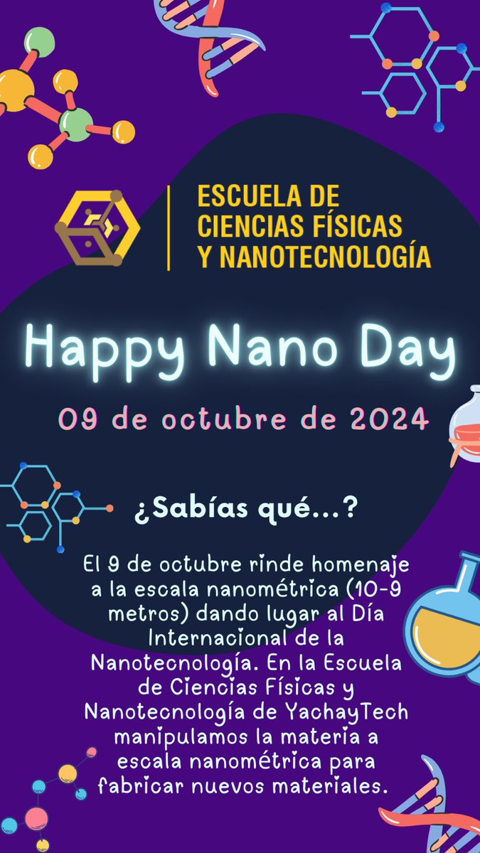 fisicaynanoYT's tweet image. ⚛️¡¡Happy Nano Day!! Hoy celebramos la #investigación en la #nanoescala
Aquí tienes un recurso interactivo para comparar el tamaño de todos los elementos del universo: desde la longitud de #Plank hasta el #universo observable
🌐htwins.net/scale2/
#NanoDAY #nanotechnology