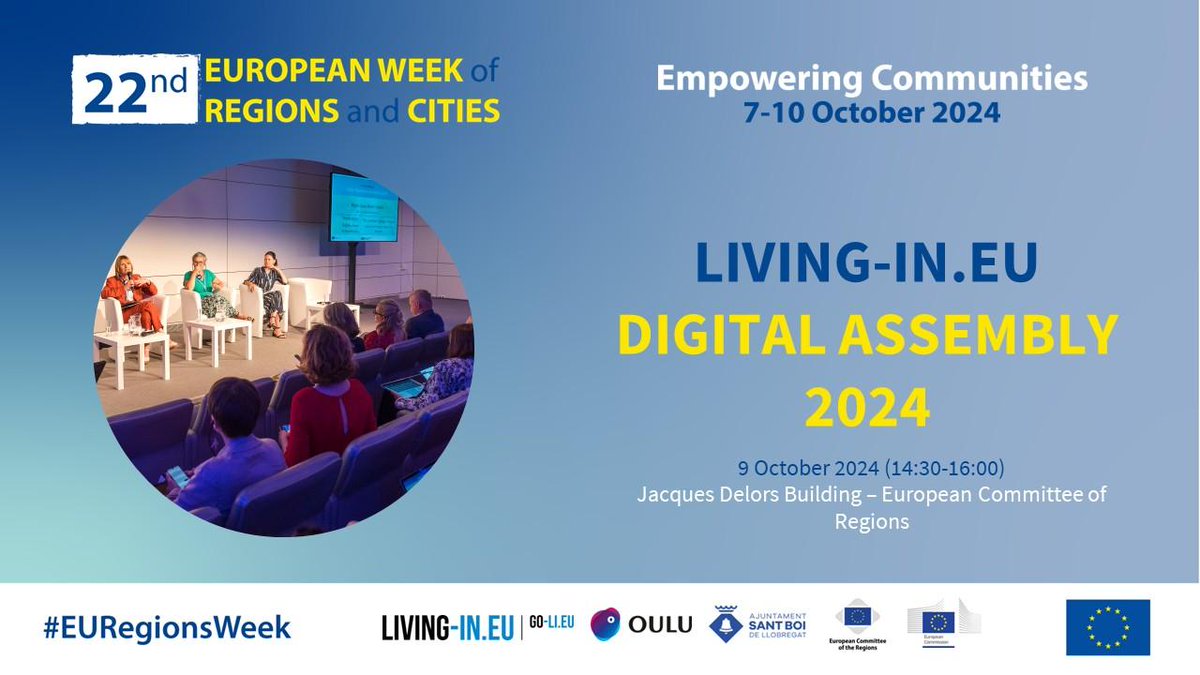 ds4sscc's tweet image. 🌍🚀 Excited to join the Living-in.EU Digital Assembly in Brussels today! Catch us at the "Connecting People for the Twin Transition" networking event after the Assembly from 17:00 - 19:00 at the Scotland House. Look for our DS4SSCC banner! #TwinTransition #DS4SSCC