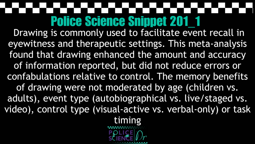 PoliceScienceDr's tweet photo. Original article:
https://t.co/njXyd13A28

For more on Police Science, subscribe to the free Police Science Dr email list on https://t.co/31DXfdD8Y6
 
#PoliceScience #WitnessInterview #MemoryRecall https://t.co/ab9ZQeiRVp