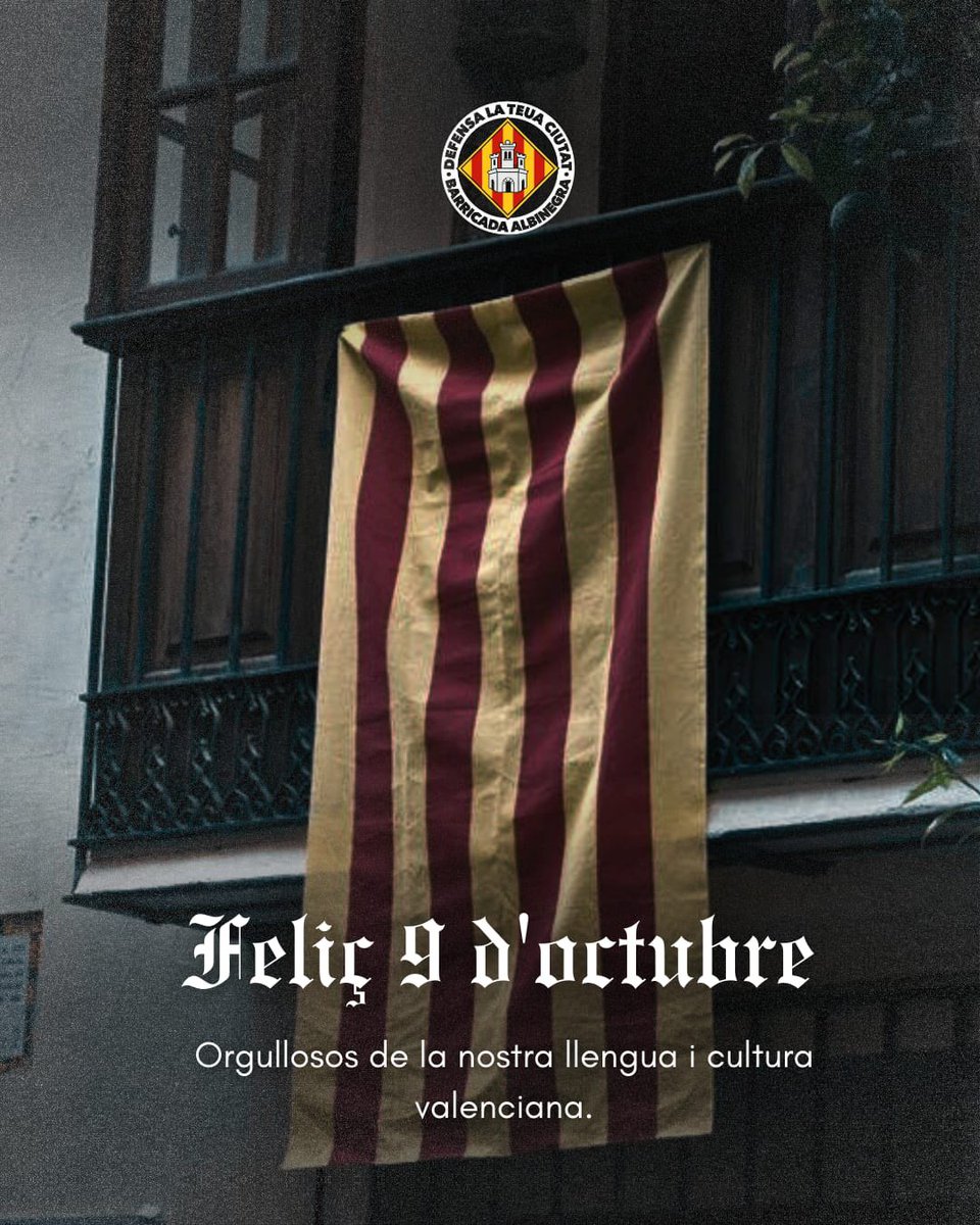 Barricada1922's tweet photo. El valencià és un símbol d'identitat i orgull per a la nostra terra que reflecteix segles d'història, cultura i tradicions.

Defensar i promocionar el seu ús és fonamental per preservar la riquesa lingüística i el llegat cultural que representa. https://t.co/0jpwTsvRmO