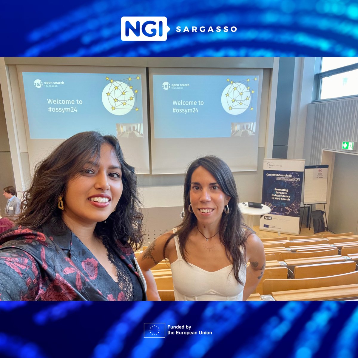 NGI_Sargasso's tweet photo. Day 1 at #ossym24 at @LRZ_DE in Munich! ๐ฉ๐ช
Discussions on #opensearch, and search & AI, to democratize future Internet have already started
Connect with Sara & Laura from @AustraloTeam to speak about #NextGenerationInternet Transatlantic cooperation
๐https://t.co/fJgV8jGhHk https://t.co/Q5dBGkLwHN