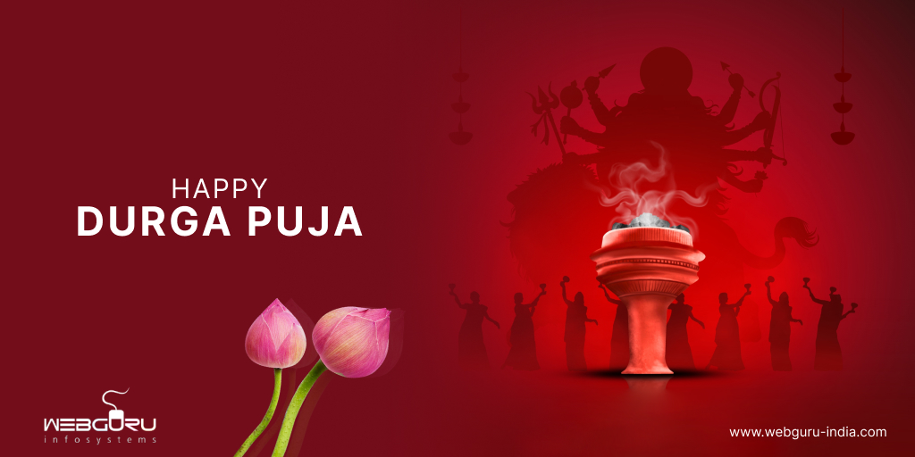 webgurutweet's tweet image. Immerse yourself in the vibrant colours, soulful melodies, and divine aura of this auspicious festival of #DurgaPuja. The team of #Webguru wishes you and your family a heartiest #SarodiyaSubechaa.