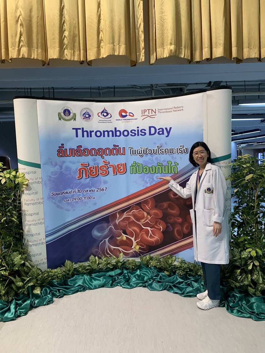 We are ready for the Thrombosis Day tomorrow at Ramathibodi Hospital. Please join the interesting activity from 0830 to 1100 AM. 
#WTday24 <a href="/IPTNetwork/">IPTN</a> <a href="/thrombosisday/">World Thrombosis Day</a>