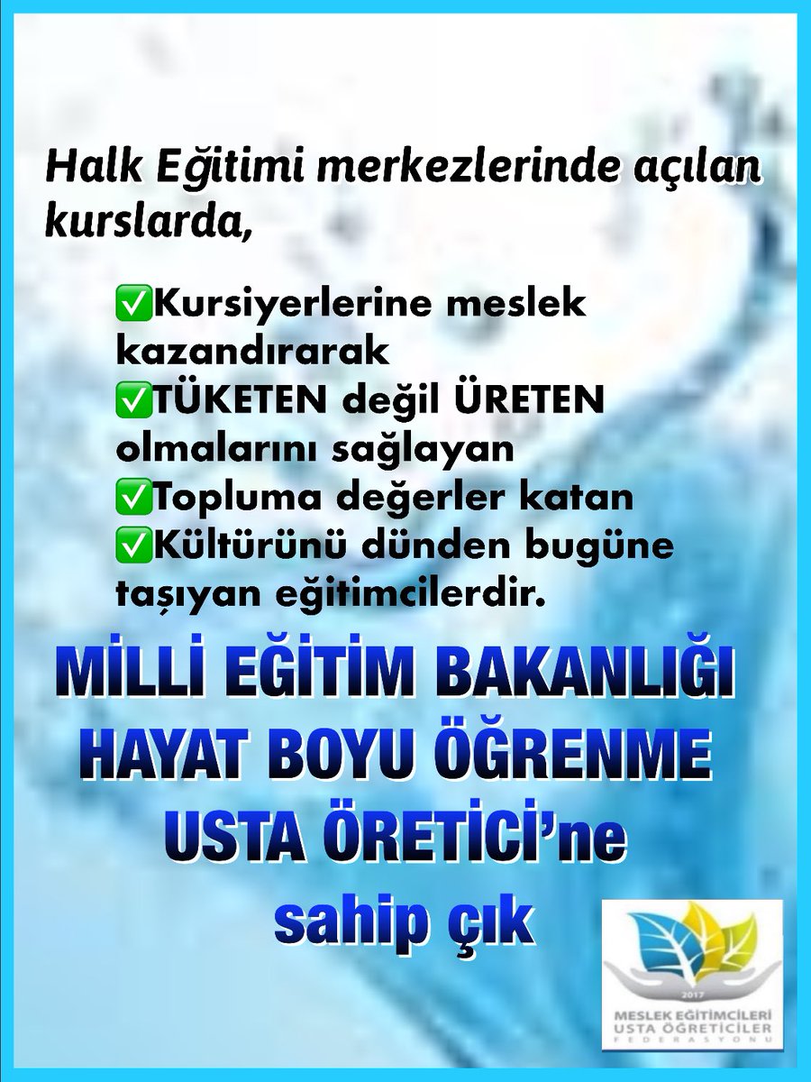 <a href="/RTErdogan/">Recep Tayyip Erdoğan</a> Hal Eğitimlere ne oluyor,USTA ÖĞRETİCİLERE bir acıklama borçlu büyüklerimiz,bize gelinci bütçe olmuyorrrr

#MebUstasızOlmaz 
USTA ÖĞRETİCİLER 

#SonDakika