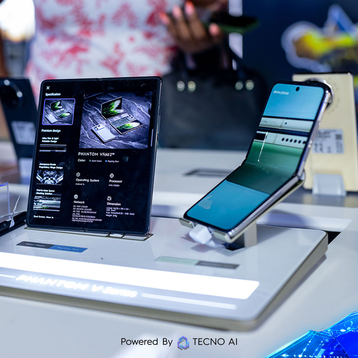 TecnoMobileGH's tweet image. TECNO AIoT and smartphones line up at the TECNO AI &amp;amp;Ecosystem showcase was the perfect blend of innovation, efficiency, and style.

Devices that redefine innovation and style!

#TECNOInnovates
#TECNOAIEvolution
#TECNOAI
#TECNOGhana