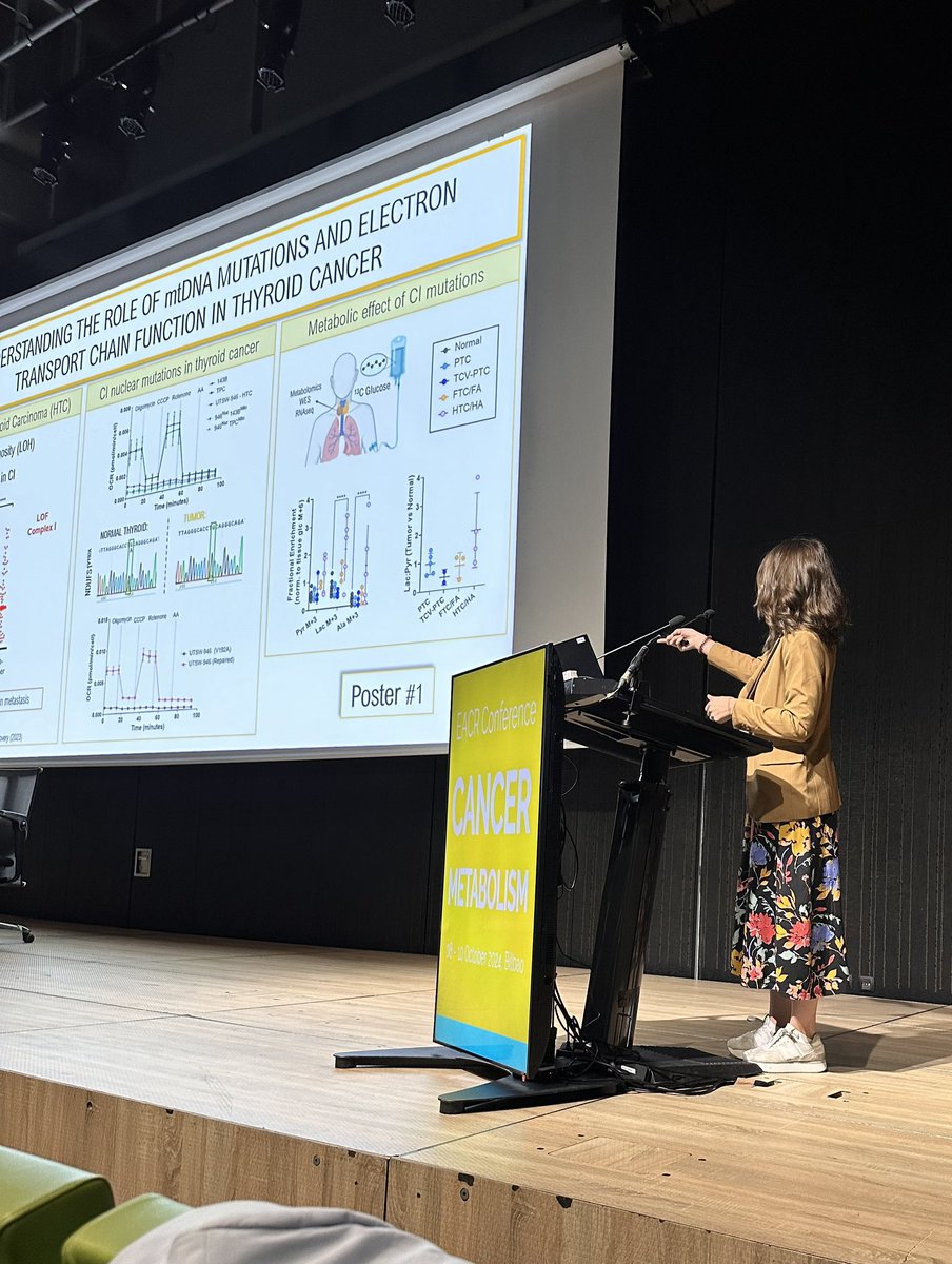 Amazing Poster Spotlight talk from <a href="/celia5992/">Celia de la Calle</a> from <a href="/McFaddenLab/">McFadden Lab</a> at <a href="/EACRnews/">EACR</a> Cancer Metabolism Meeting in Bilbao