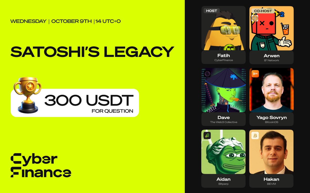 🎙 Satoshi's Legacy: Diving into the Future of Bitcoin L2

Learn about the opportunities that Bitcoin L2 offers to BTC holders and why they are attractive to newcomers. We will also discuss the functionality gap between Bitcoin and Ethereum L2, the development prospects of